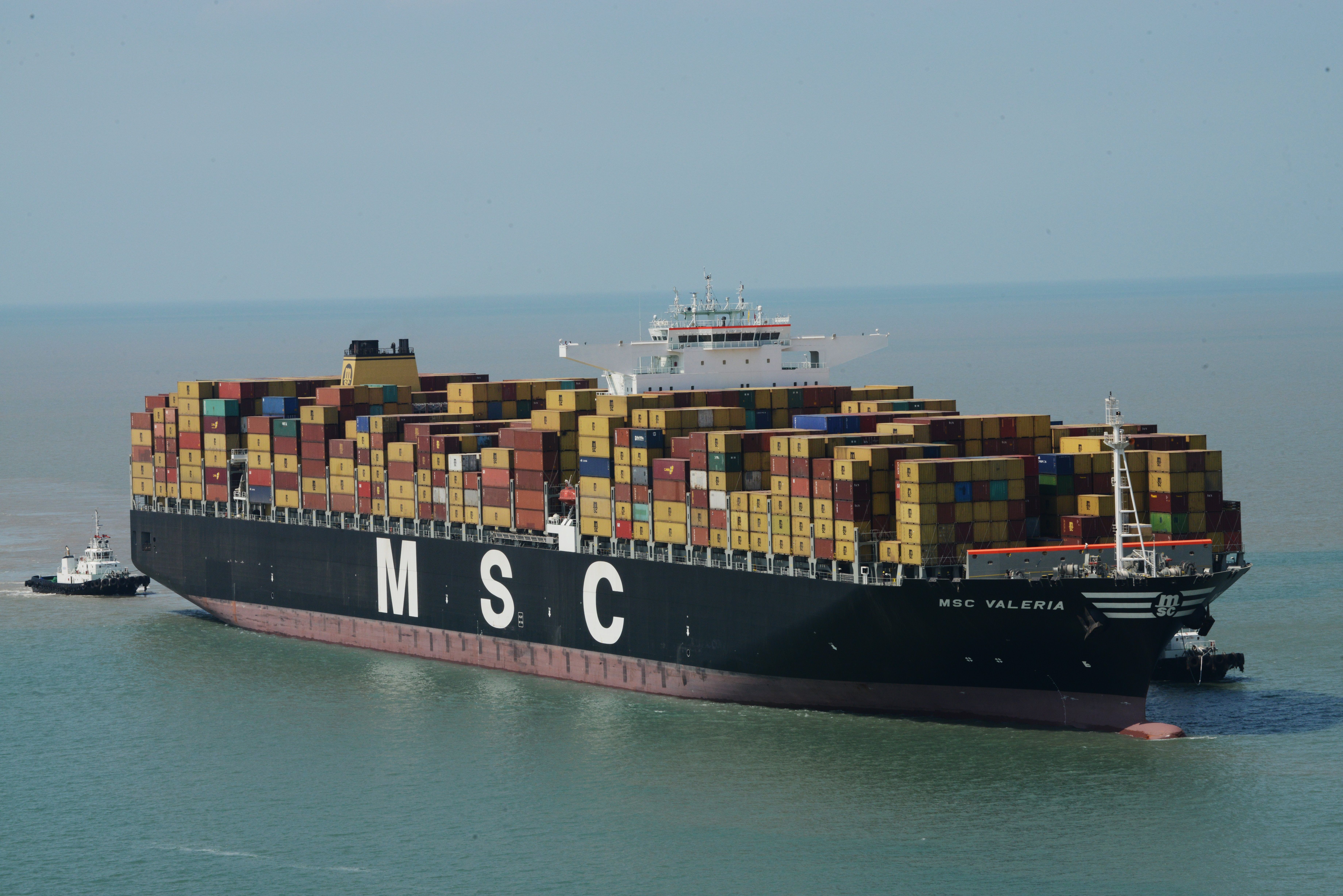 This is the world's largest container ship....and it's massive The