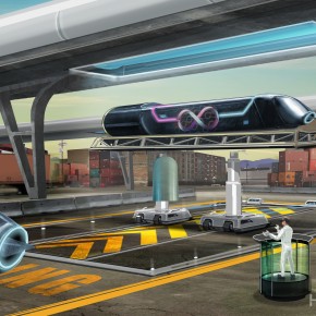 Hyperloop Pod in a Dock