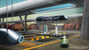 Hyperloop Pod in a Dock