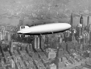 Hindenburg Over Manhattan NY - courtesy Associated Press]