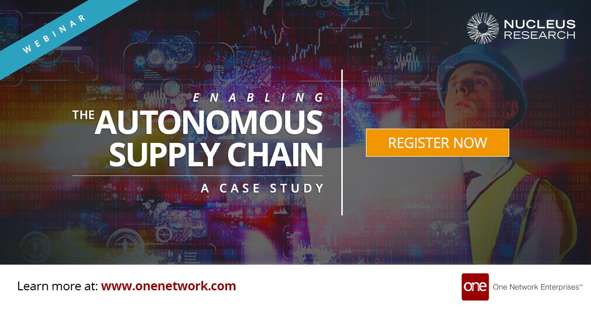 Enabling the Autonomous Supply Chain